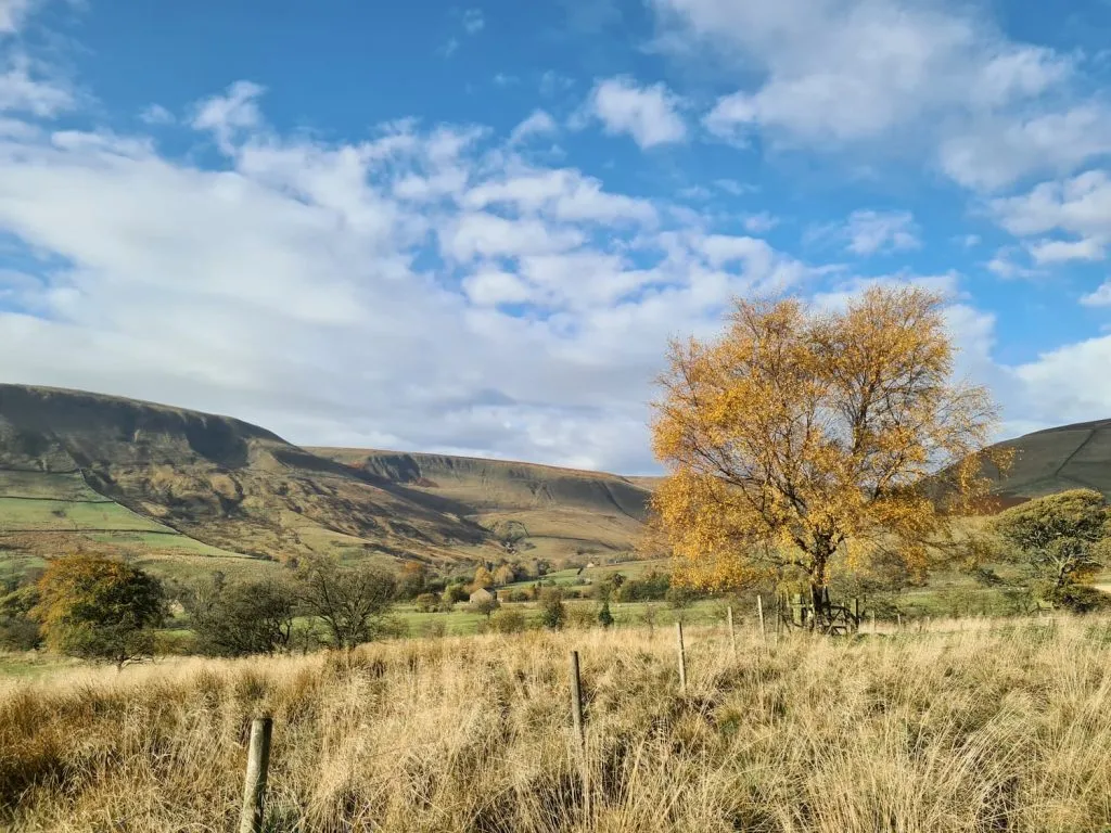 Kinder Scout in the Autumn sunshine