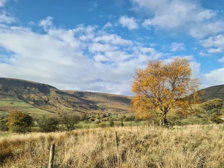Kinder Scout in the Autumn sunshine