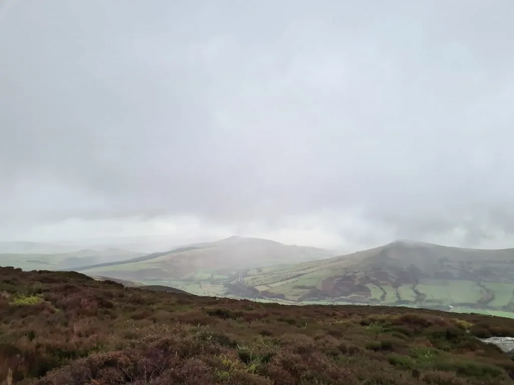 Views from Crookstone Knoll over to Win Hill and Lose Hill