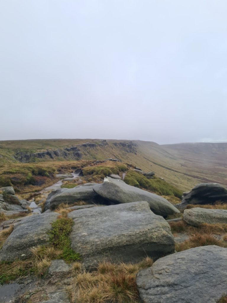 View along The Edge on the northern side of Kinder Scout