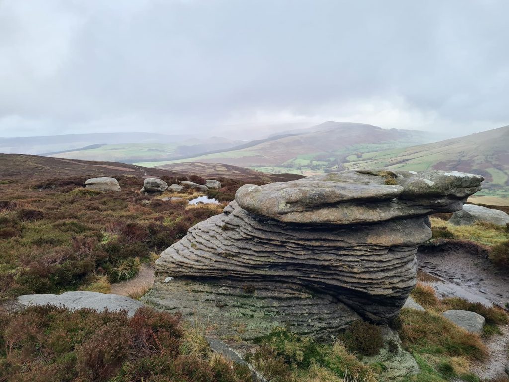 The Druid's Stone on Kinder Scout