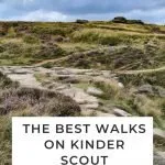 Pinterest image for The Best Walks on Kinder Scout with Maps and GPX Files - The Wandering Wildflower