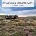 Pinterest image for The Best Walks on Kinder Scout with Maps and GPX Files - The Wandering Wildflower