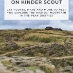 Pinterest image for The Best Walks on Kinder Scout with Maps and GPX Files - The Wandering Wildflower