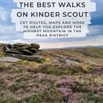 Pinterest image for The Best Walks on Kinder Scout with Maps and GPX Files - The Wandering Wildflower