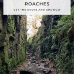 Pinterest image for a walk - Gradbach to Lud's Church and The Roaches - The Wandering Wildflower