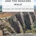 Pinterest image for a walk - Gradbach to Lud's Church and The Roaches - The Wandering Wildflower