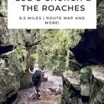 Pinterest image for a walk - Gradbach to Lud's Church and The Roaches - The Wandering Wildflower