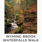 Pinterest image for Wyming Brook Waterfalls Walk - The Wandering Wildflower