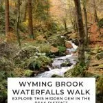 Pinterest image for Wyming Brook Waterfalls Walk - The Wandering Wildflower