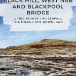 Pinterest Image for Black Hill, West Nab and Blackpool Bridge Walk - The Wandering Wildflower