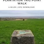 Pinterest Image for Blacka Moor Plantation Trig Point Walk from The Wandering Wildflower