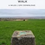 Pinterest Image for Blacka Moor Plantation Trig Point Walk from The Wandering Wildflower
