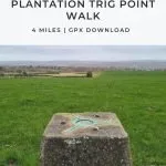 Pinterest Image for Blacka Moor Plantation Trig Point Walk from The Wandering Wildflower