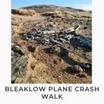 Pinterest image for Bleaklow plane crash site walk by The Wandering Wildflower