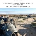 Pinterest image for Bleaklow plane crash site walk by The Wandering Wildflower