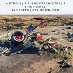 Pinterest image for Bleaklow plane crash site walk by The Wandering Wildflower