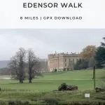 Pinterest image for Chatsworth House and Edensor Walk - The Wandering Wildflower