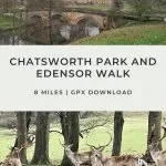 Pinterest image for Chatsworth House and Edensor Walk - The Wandering Wildflower