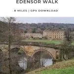 Pinterest image for Chatsworth House and Edensor Walk - The Wandering Wildflower