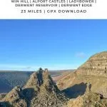 Pinterest Image for Dambusters Challenge Walk - Derwent Reservoirs Skyline - The Wandering Wildflower