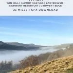 Pinterest Image for Dambusters Challenge Walk - Derwent Reservoirs Skyline - The Wandering Wildflower