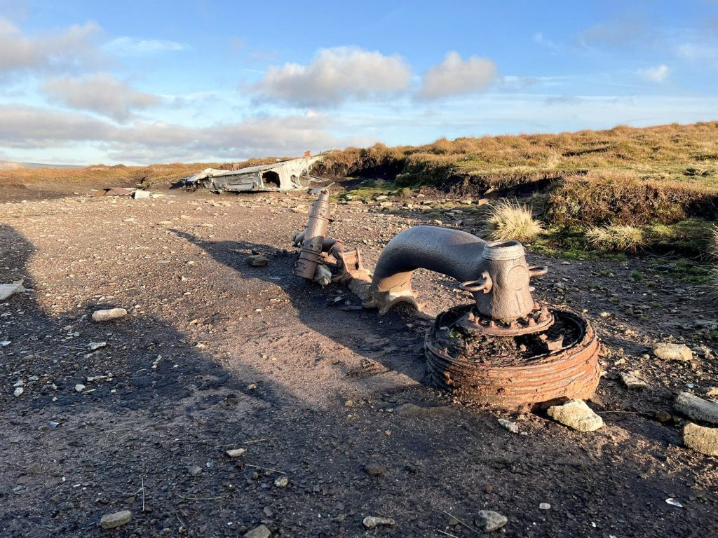 Parts of a Liberator plane wreck - Mill Hill plane crash site