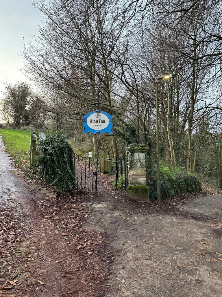 Entrance to High Tor pleasure grounds