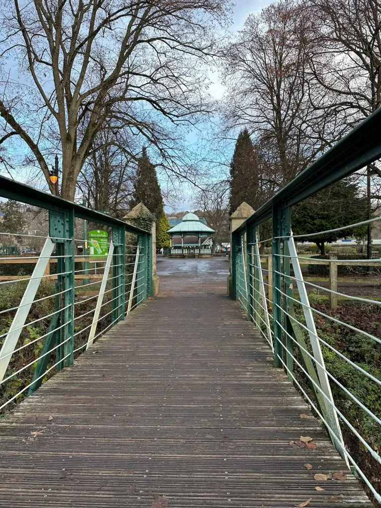 Bandstand and bridge in Matlock