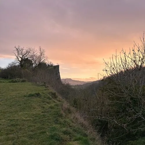 Sunset at High Tor in the Peak District