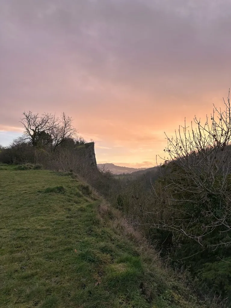 Sunset at High Tor in the Peak District
