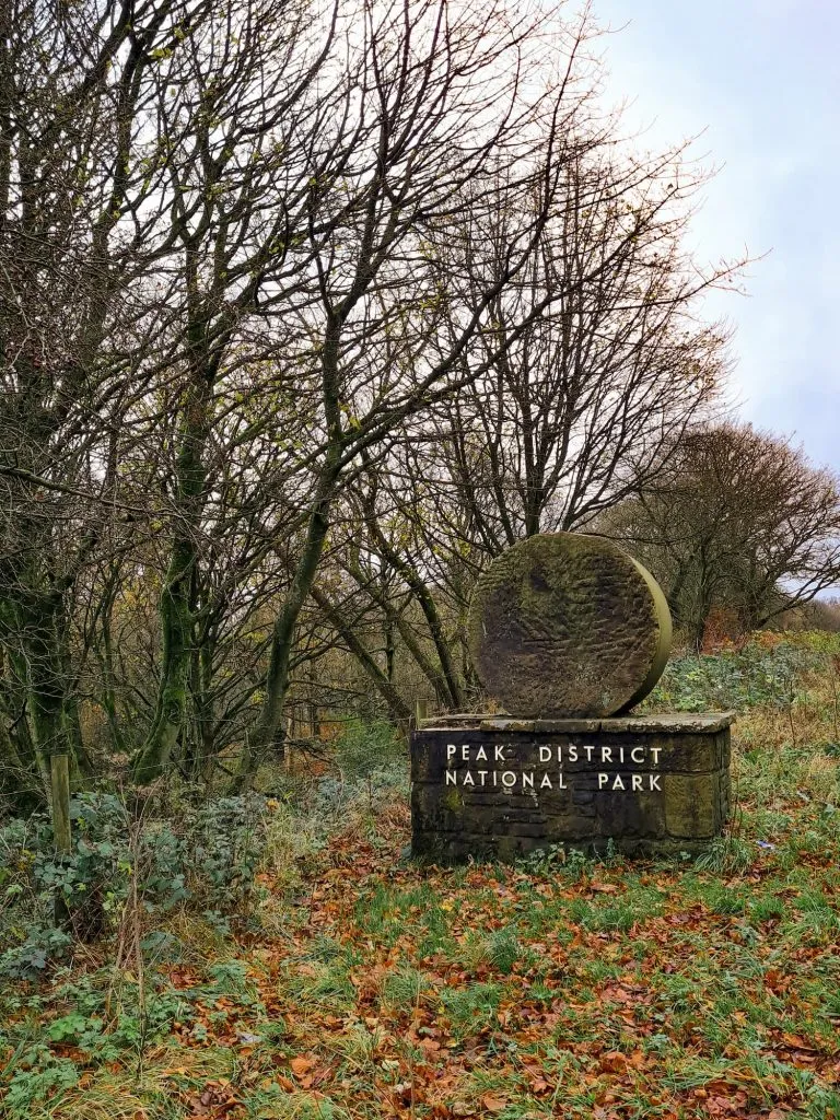 A Peak District boundary marker