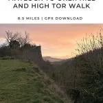 Pinterest Image for Matlock to Oker Hill and High Tor walk - The Wandering Wildflower
