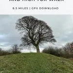 Pinterest Image for Matlock to Oker Hill and High Tor walk - The Wandering Wildflower