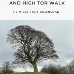 Pinterest Image for Matlock to Oker Hill and High Tor walk - The Wandering Wildflower