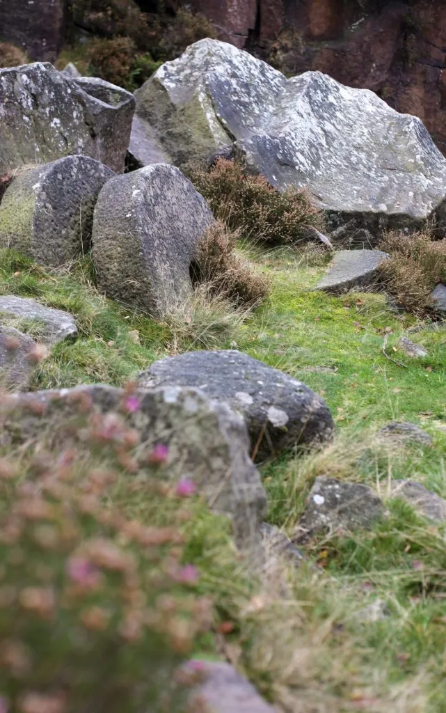Old millstones at Millstone Edge near Over Owler Tor
