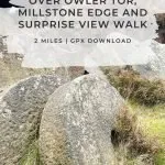 Pinterest image for Over Owler Tor and Surprise View Walk - The Wandering Wildflower