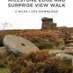 Pinterest image for Over Owler Tor and Surprise View Walk - The Wandering Wildflower