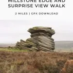 Pinterest image for Over Owler Tor and Surprise View Walk - The Wandering Wildflower