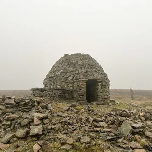 A stone igloo in the Peak District