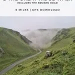 Pinterest image -Winnats Pass, Mam Tor and The Great Ridge Walk - The Wandering Wildflower