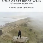 Pinterest image -Winnats Pass, Mam Tor and The Great Ridge Walk - The Wandering Wildflower
