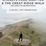 Pinterest image -Winnats Pass, Mam Tor and The Great Ridge Walk - The Wandering Wildflower
