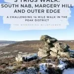Pinterest image for 3 trigs walk (South Nab, Margery Hill and Outer Edge) - Howden Moors - The Wandering Wildflower