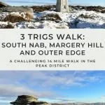 Pinterest image for 3 trigs walk (South Nab, Margery Hill and Outer Edge) - Howden Moors - The Wandering Wildflower