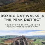 Pinterest image for the best Boxing Day Walks in the Peak District by The Wandering Wildflower