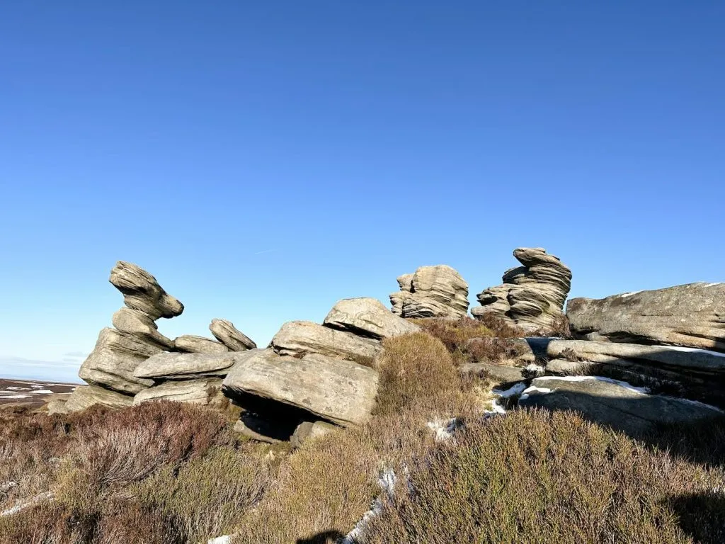 Crow Stones on the Howden Moors - The Wandering Wildflower