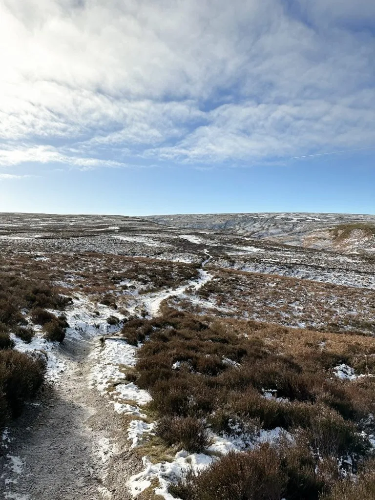 Howden Moors in the Snow - The Wandering Wildflower