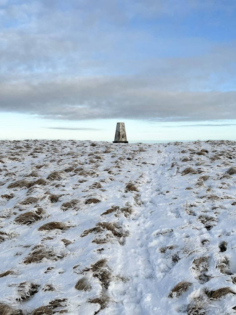 South Nab trig point - The Wandering Wildflower