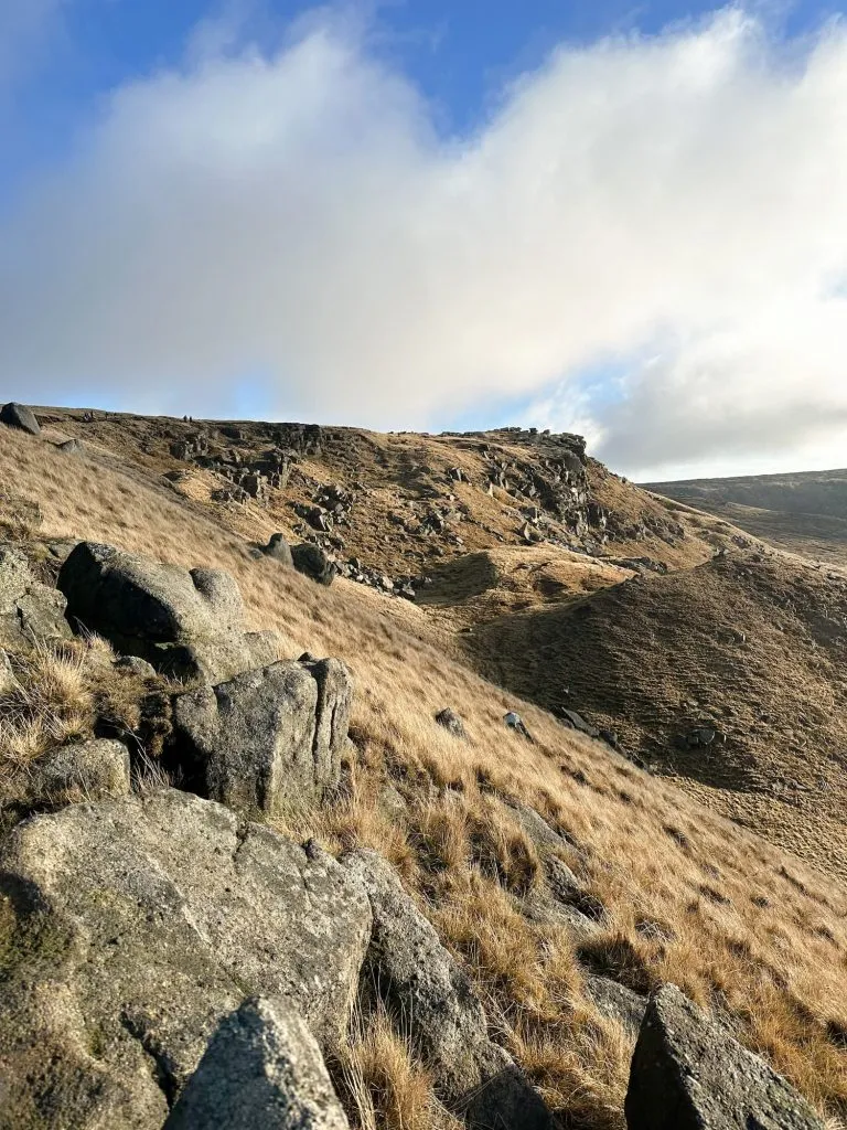 View along the edge of Kinder Scout